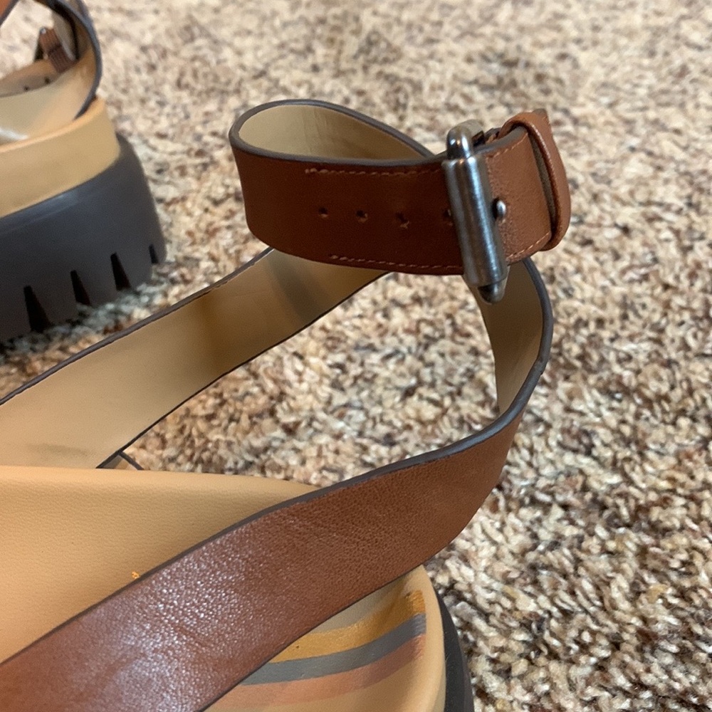 Sam Edelman Brown Strappy Sandals - Picture 2 of 11